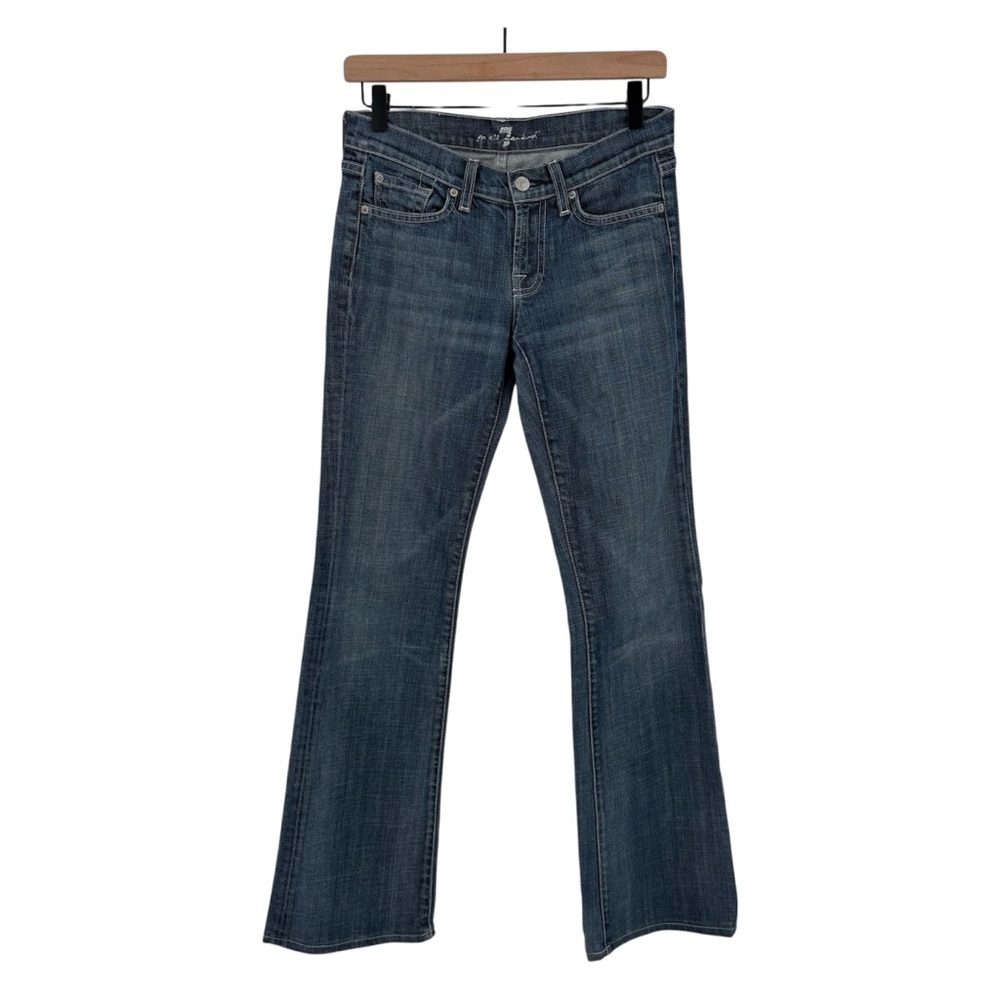 7 For All Mankind Y2K Dark Blue Lowrise Boot Cut Jeans Size 26